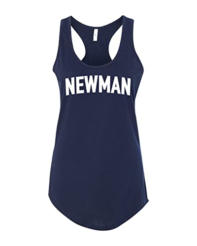 Newman University Block Ladies Tank Top - Midnight Navy