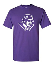 Load image into Gallery viewer, Evansville White Ace Mascot T-Shirt - Purple
