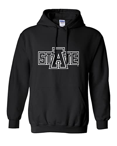 Arkansas State University State Hooded Sweatshirt - Black