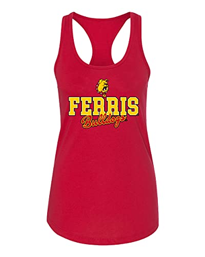 Ferris State Bulldogs Stacked Logo Tank Top - Red