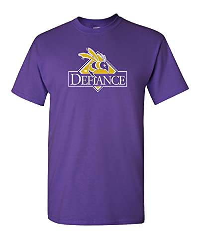 Defiance College Full Logo T-Shirt - Purple