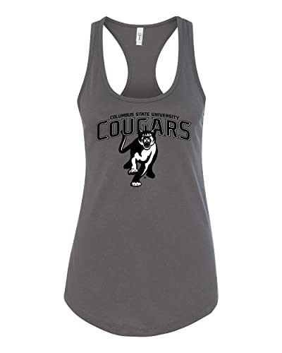 Columbus State University Cougars Grey Ladies Tank Top - Dark Grey