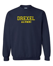 Load image into Gallery viewer, Drexel University Alumni Gold Text Crewneck Sweatshirt - Navy
