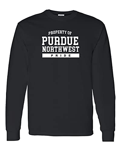 Property of Purdue Northwest One Color Long Sleeve T-Shirt - Black