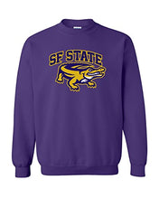 Load image into Gallery viewer, San Francisco State Full Color Gator Crewneck Sweatshirt - Purple
