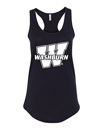 Washburn University W Ladies Tank Top - Black