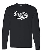 Load image into Gallery viewer, Goodwin University Alumni Long Sleeve T-Shirt - Black
