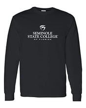 Load image into Gallery viewer, Seminole State College Stacked Long Sleeve T-Shirt - Black
