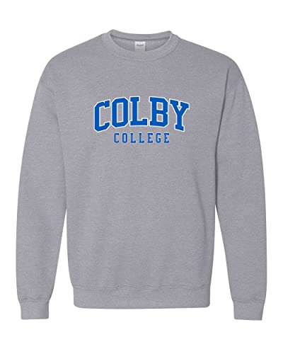 Colby College Crewneck Sweatshirt - Sport Grey