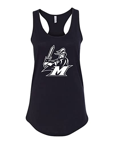 Manhattanville College Valiant M Ladies Tank Top - Black