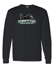 Load image into Gallery viewer, Plymouth State University Mascot Long Sleeve Shirt - Black
