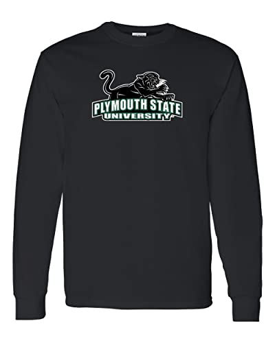 Plymouth State University Mascot Long Sleeve Shirt - Black