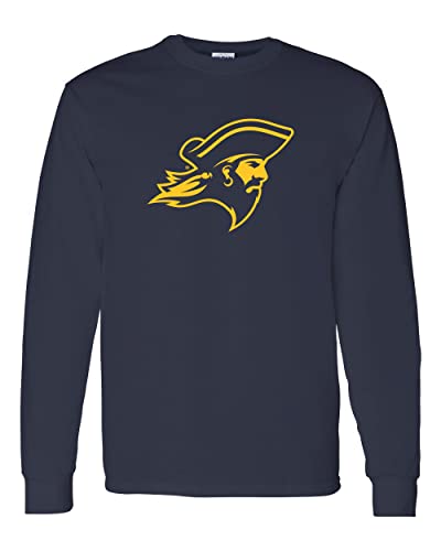 East Tennessee State Mascot Long Sleeve T-Shirt - Navy