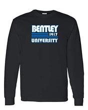 Load image into Gallery viewer, Retro Bentley University Long Sleeve T-Shirt - Black
