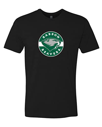 Babson Beavers Circle Logo T-Shirt - Black