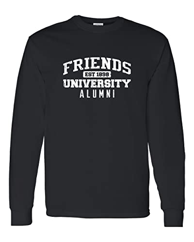 Friends University Alumni Long Sleeve T-Shirt - Black