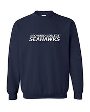 Load image into Gallery viewer, Broward College Text Crewneck Sweatshirt - Navy
