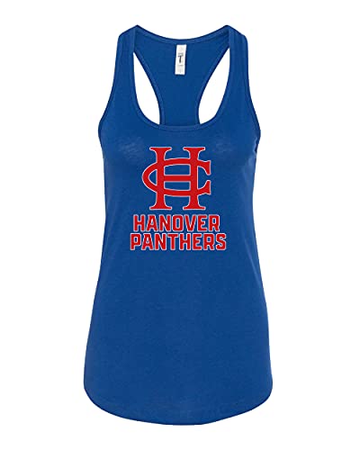 HC Hanover Panthers Two Color Ladies Tank Top - Royal