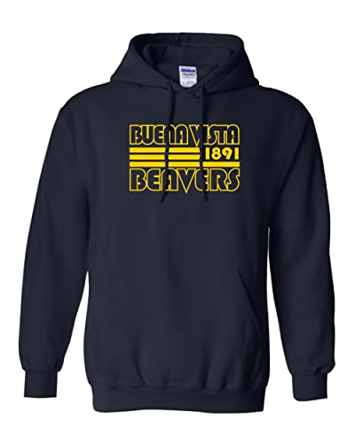 Retro Buena Vista University Hooded Sweatshirt - Navy