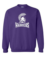 Load image into Gallery viewer, Winona State Warriors Primary Crewneck Sweatshirt - Purple
