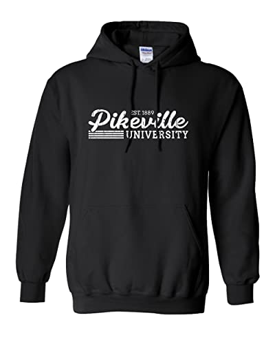 Vintage University of Pikeville Hooded Sweatshirt - Black