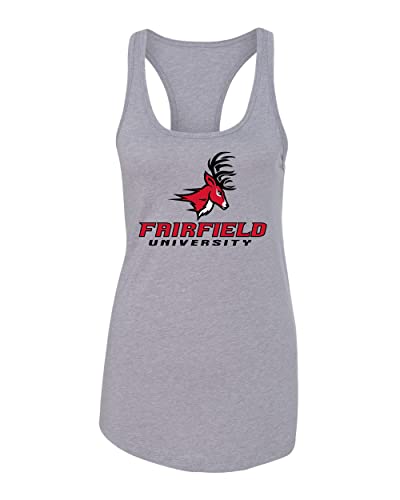 Fairfield University Ladies Tank Top - Heather Grey