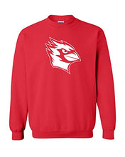 Load image into Gallery viewer, Wesleyan University 1 Color Mascot Crewneck Sweatshirt - Red
