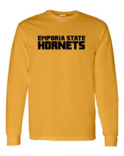 Load image into Gallery viewer, Emporia State 1 Color Mascot Long Sleeve T-Shirt - Gold

