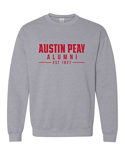 Austin Peay State University Alumni Crewneck Sweatshirt - Sport Grey