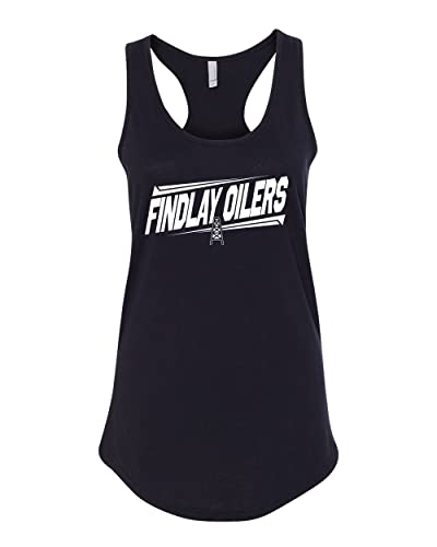 Findlay Oilers One Color Slanted Tank Top - Black