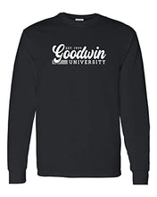 Load image into Gallery viewer, Vintage Goodwin University Long Sleeve T-Shirt - Black
