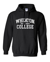 Load image into Gallery viewer, Vintage Wheaton College Hooded Sweatshirt - Black
