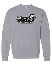 Load image into Gallery viewer, Mercy College Stacked Logo Crewneck Sweatshirt - Sport Grey

