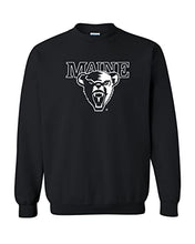 Load image into Gallery viewer, University of Maine 1 Color Mascot Crewneck Sweatshirt - Black
