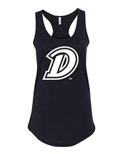 Load image into Gallery viewer, Drake University D Ladies Tank Top - Black
