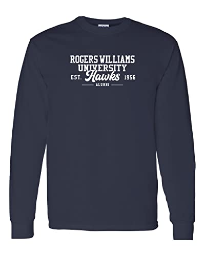 Roger Williams University Alumni Long Sleeve Shirt - Navy