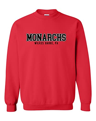 King's College Monarchs Crewneck Sweatshirt - Red