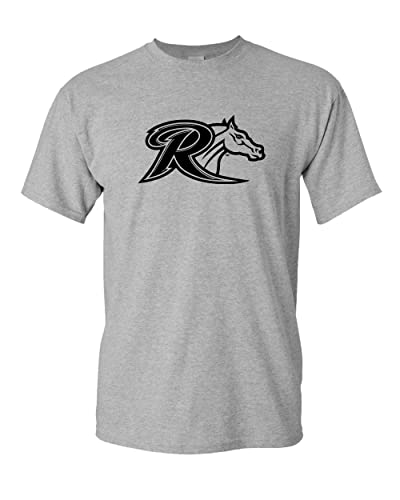Rider University R Mascot T-Shirt - Sport Grey