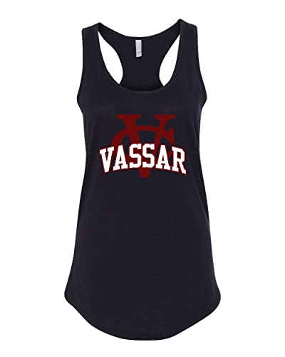 Vassar College VC Logo Ladies Tank Top - Black