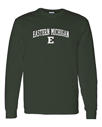Eastern Michigan E One Color Long Sleeve - Forest Green