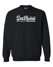 Load image into Gallery viewer, Vintage Des Moines University Crewneck Sweatshirt - Black
