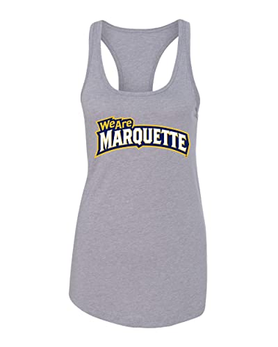 Marquette University We are Marquette Ladies Tank Top - Heather Grey