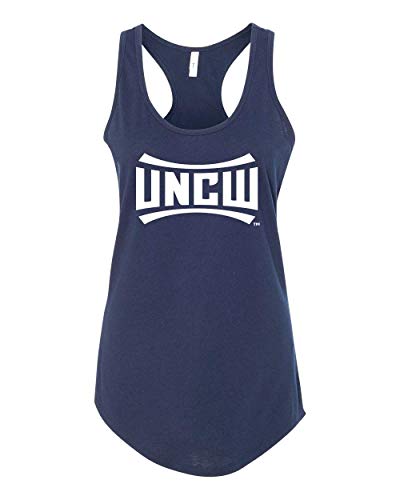 UNCW Logo One Color Tank Top - Midnight Navy