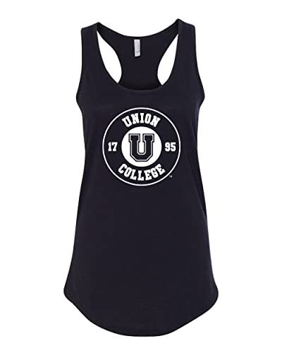 Union College Circle Logo Ladies Tank Top - Black