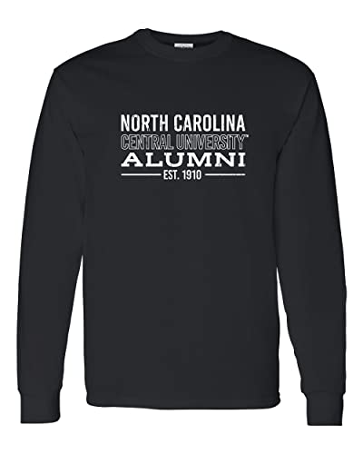 North Carolina Central Alumni Long Sleeve T-Shirt - Black