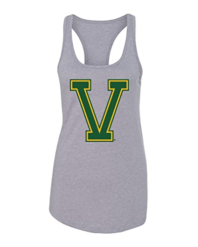 University of Vermont Catamounts V Ladies Tank Top - Heather Grey