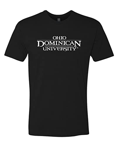 Ohio Dominican Text Only Logo One Color Exclusive Soft Shirt - Black