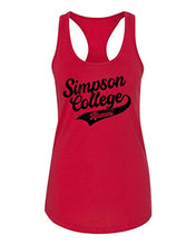 Load image into Gallery viewer, Simpson College Alumni Ladies Tank Top - Red
