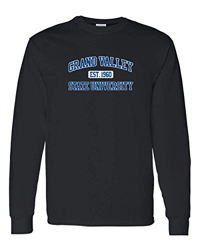 Grand Valley State University EST Two Color Long Sleeve - Black