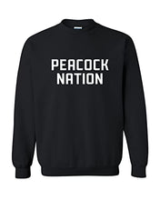 Load image into Gallery viewer, Saint Peter&#39;s Peacock Nation Crewneck Sweatshirt - Black
